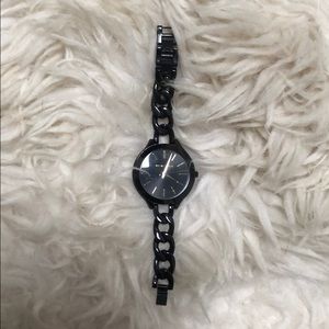 Black chain band Michael Kors watch